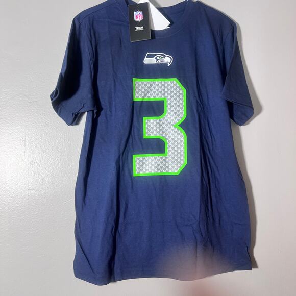 Nike Russell Wilson Seahawks #3 T-Shirt Men’s M Navy NWT NFLPA The Nike Tee - Picture 1 of 9